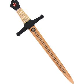 سيف Liontouch WoodyLion، ذهبي ووردي – كبير | لعبة إسفنجية تشبه الخشب للعب التظاهري في الغابة | سلاح آمن ومرن وإكسسوارات معركة للملابس والأزياء التنكرية للأطفال in Kuwait