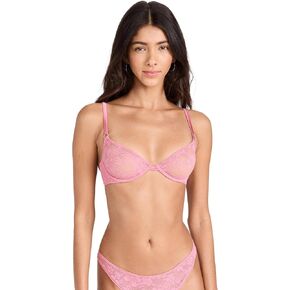 Fleur du Mal Women's Le Stretch Multifit Lace Unlined Demi Bra