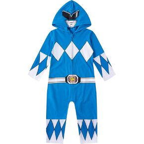 Power Rangers Red Boys Hooded Cosplay Coverall for Toddlers to Little Kids