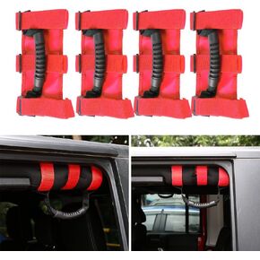 JeCar Grab Handles Heavy Duty Roll Bar Grip Handles Compatible with Jeep Wrangler 1955-2023 CJ YJ TJ JK JL & Gladiator JT in Saudi Arabia