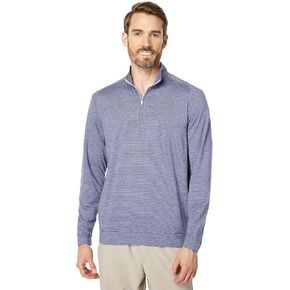 johnnie-O Vaughn Striped Performance 1/4 Zip Pullover