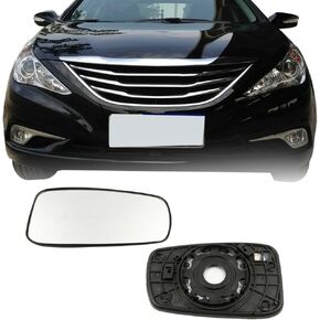 Passenger Side Mirror Replacement Glass for Hyundai Sonata 2011-2014,Automotive Exterior Heated Right Side View Mirror Glass for 2011 2012 2013 2014 Hyundai Sonata(SKOUIO 01-S)