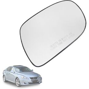 XQSMWF Right Passenger Side Mirror Glass Compatible with Lexus IS250 IS350 2006 2007 2008 Replace 87931-53240