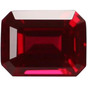 Lab Grown Ruby Pigeon Blood Red OCT Diamond Cut Loose Gemstone DIY Jewelry With AGL Certificate