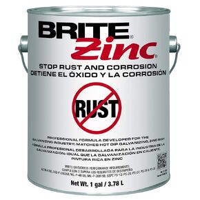 Weld Aid B-200 Brite Zinc Primer, 1 gal,Gray
