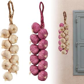 Fake Garlic, Artificial Vegetables Foam Garlics Highly Simulation Lifelike for House Kitchen Party Pub Decoration Cabinet Ornament 20 pcs (Garlic)