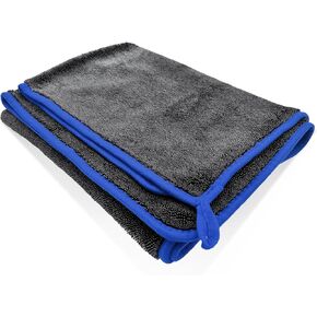 Car Drying Towel, 35 × 24 Inches Super Absorbent & Scratch-Free Auto Wipe Towel, Universal Premium & Soft Microfiber Drying Towel for Most Item, Practical Car Accessories (Blue)