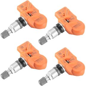 433MHz TPMS Sensor, Tire Pressure Monitoring System Sensor - Compatible for BMW 128i 135i 323i 328i 335d - Replace Part 36-10-6-856-227, 3AA907275D Set of 4