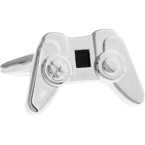 MRCUFF Computer Video Game Controller Pair Cufflinks in a Presentation Gift Box & Polishing Cloth