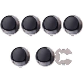 GLOBLELAND 3 Pairs Brass Cuff Buttons with Enamel for Men's Shirts Flat Round Button Cuffs Cufflinks Classic Design Cuff Links for Apparel Accessories Wedding Banquet Ceremony Business