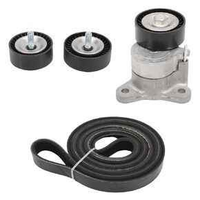 90K-39053 Belt Tensioner with Pulley Kit Set, Fits 2008-2017 Journey Compass Patriot Journey Caliber Sebring Complete Serpentine Belt Drive Component Kit, Replaces 90K-39053, K061015, 6PK2580, 36322