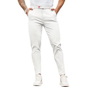 Beotyshow Mens Dress Pants Slim Fit Casual Formal Skinny Stretch Business Pant Golf Pants