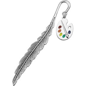 CHOORO Artist Paint Palette Pendant Bookmark Painter Artist Jewelry Gift for Art Teacher Art Student (Palette Bookmark)