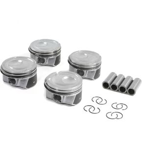 4PCS Piston & Rings Kit, Compatible with Focus 2016 2017 2018 Mustang 2015-2018 Lincoln MKC 2015-2019 2.3L, Automotive Replaces Part EJ7Z6108E EJ7Z6108A EJ7Z6108B