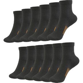 Ankle Socks Women Athletic Running Cotton Quarter Socks Hiking Cushioned Socks 6 Pairs