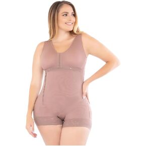 Women's Shapewear Compression Faja with Butt Lifter, Tummy Control Bodysuit