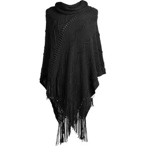 DEMDACO رقبة متدلية مزخرفة باللون الأسود مقاس واحد يناسب معظم شال المعطف المصنوع من قماش الأكريليك in Kuwait