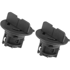 ACROPIX Front Turn Signal Light Lamp Bulb Sockets No.63117159571 for BMW 325i 325xi Base 3.0L L6 - Gas 2006 for BMW 328i 330i 335i Plastic Black (Set of 2) Car Parts