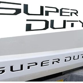 Tailgate Insert Letters Compatible with Super Duty 2017 2018 2019 3D Emblems with Strong 3-M Adhesive 0904 Matte Black