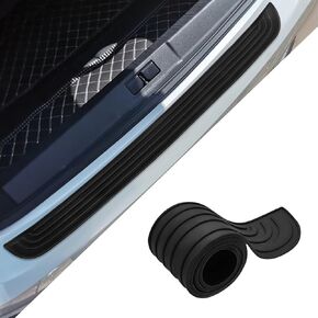 Car Rear Bumper Protector Guard, Rear Bumper Cover, Auto Anti-Scratch Collosion Trunk Door Entry Guards, Car Accessories Vehicle Bumper Protection Strip Fit Cars (Red, 9 * 104CM)