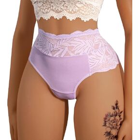 Hibluco Women Sexy Underwear Lace Panties Polyamide Bikini Full Coverage Hipsters