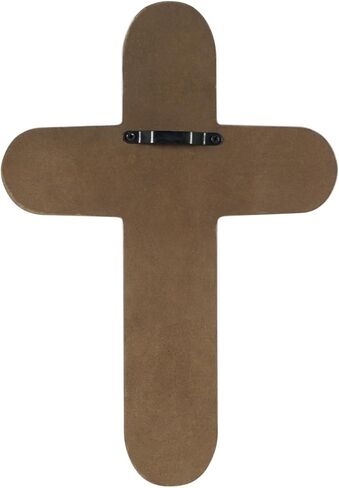 ديكور حائط متقاطع من NIKKY HOME، صليب روحي للمسيحيين، صليب جداري ديني أبيض مع خطاف على الحائط أو الطاولة لتزيين غرفة المنزل في الكنيسة in Kuwait