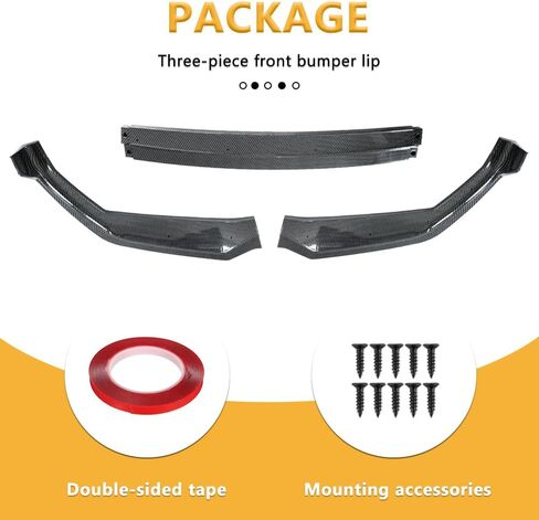 Front Bumper Lip Fits 3 Series M Sport (Carbon Fiber Look, 2019-2022 G20) in Saudi Arabia