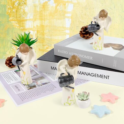 JINGIHE Mother and Son Figurines, Mother Birthday Gifts, Thank You Gifts for Women, Hand-Painted Statues Flowers Gift for Son, New Mom Memorial Day Decorations in Saudi Arabia