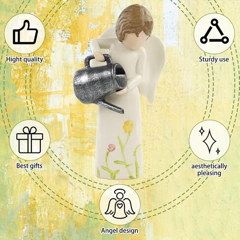JINGIHE Mother and Son Figurines, Mother Birthday Gifts, Thank You Gifts for Women, Hand-Painted Statues Flowers Gift for Son, New Mom Memorial Day Decorations in Saudi Arabia