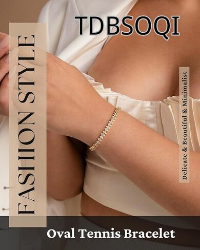 سوار تنس كلاسيكي مطلي بالذهب عيار 14 قيراط مكعب زركونيا للنساء، أساور ذهبية أنيقة عصرية للنساء مقاس 6.5-7.5 بوصة in Kuwait