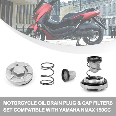 Minho GY6 50cc 125cc 150cc Oil Drain Plug & Cap Filters Set Fit for Chinese Scooter Moped Baja Jonway Benzhou Taotao etc in Saudi Arabia