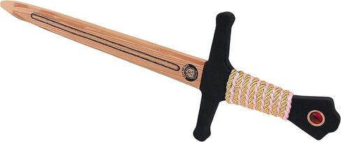 سيف Liontouch WoodyLion، ذهبي ووردي – كبير | لعبة إسفنجية تشبه الخشب للعب التظاهري في الغابة | سلاح آمن ومرن وإكسسوارات معركة للملابس والأزياء التنكرية للأطفال in Kuwait