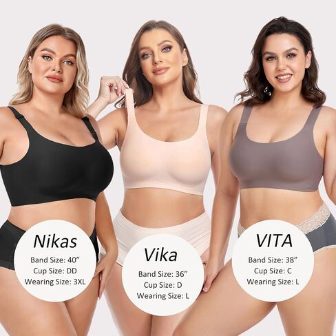 Smooth Bras for Women No Underwire Full Coverage Bralettes for Women Wireless Everyday T Shirt Bra with Extender in Saudi Arabia