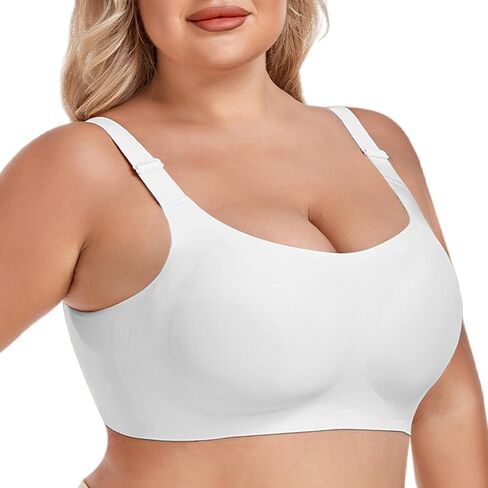 Smooth Bras for Women No Underwire Full Coverage Bralettes for Women Wireless Everyday T Shirt Bra with Extender in Saudi Arabia