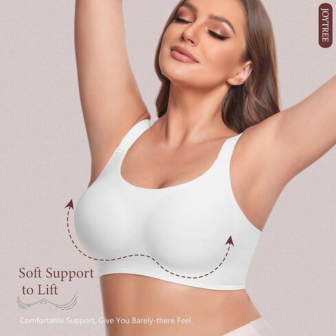 Smooth Bras for Women No Underwire Full Coverage Bralettes for Women Wireless Everyday T Shirt Bra with Extender in Saudi Arabia