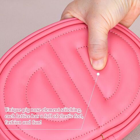 Black Leather fanny pack for women,Fashion Small crossbody bag, Popular exquisite leather belt bag for women. in Saudi Arabia