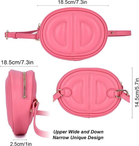 Black Leather fanny pack for women,Fashion Small crossbody bag, Popular exquisite leather belt bag for women. in Saudi Arabia