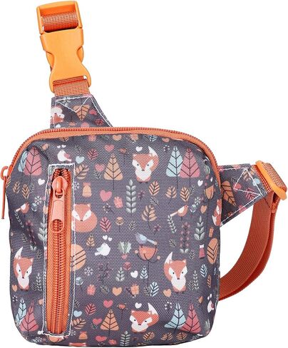 Kids Fanny Pack,Girls Boys Purse Bag Cute Cartoon Wasit Bag Travel Belt Bag,Crossbody bag for kids age 4-12(Fox) in Saudi Arabia