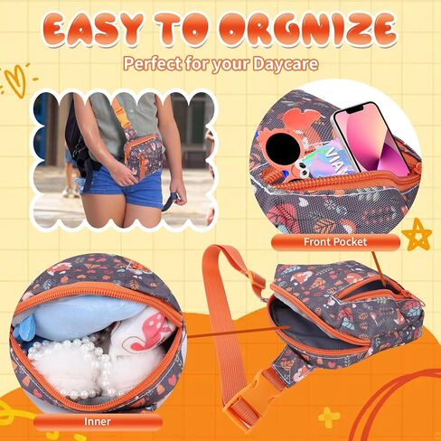 Kids Fanny Pack,Girls Boys Purse Bag Cute Cartoon Wasit Bag Travel Belt Bag,Crossbody bag for kids age 4-12(Fox) in Saudi Arabia