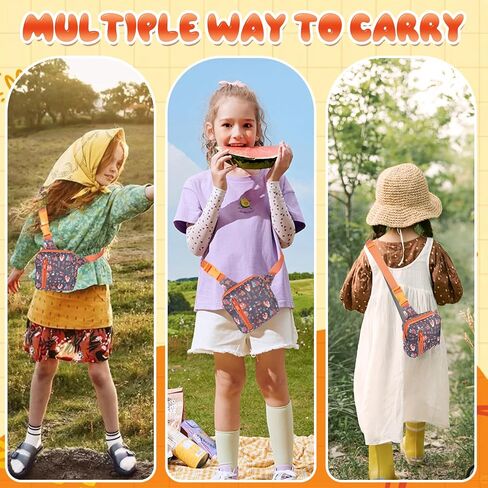 Kids Fanny Pack,Girls Boys Purse Bag Cute Cartoon Wasit Bag Travel Belt Bag,Crossbody bag for kids age 4-12(Fox) in Saudi Arabia