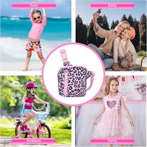 حقيبة فاني للأطفال، حقيبة محفظة للفتيات والأولاد، حقيبة واسط كرتونية لطيفة، حقيبة بحزام للسفر، حقيبة كروس للأطفال من سن 4 إلى 12 عامًا (ثعلب) in Kuwait