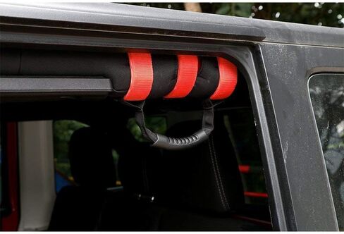 JeCar Grab Handles Heavy Duty Roll Bar Grip Handles Compatible with Jeep Wrangler 1955-2023 CJ YJ TJ JK JL & Gladiator JT in Saudi Arabia