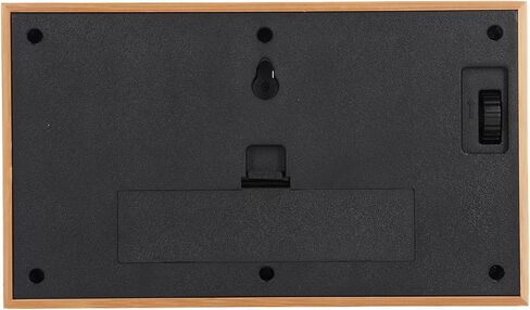 TOPINCN Vintage Auto Flip Clock Retro Large Number Desk Table Clock, Modern Minimalist Wooden Digital Flipping Clock with Relaxing Stress Relief Function (Black Background) in Saudi Arabia