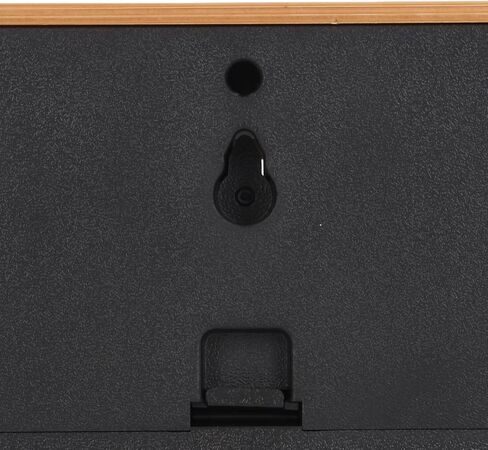 TOPINCN Vintage Auto Flip Clock Retro Large Number Desk Table Clock, Modern Minimalist Wooden Digital Flipping Clock with Relaxing Stress Relief Function (Black Background) in Saudi Arabia