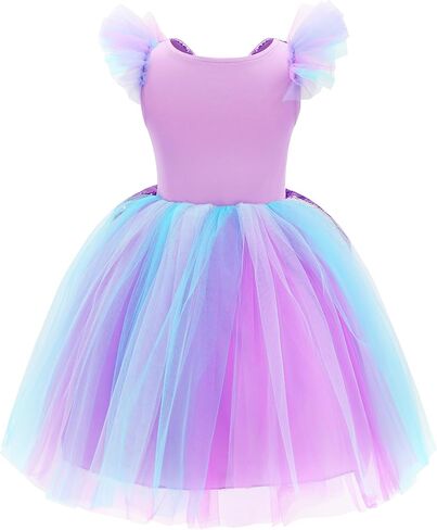 Princess Tinker Bell Halloween Costume for Girls, Birthday Party Fairy Dress Up, Special Occasion Dress with Wings in Kuwait