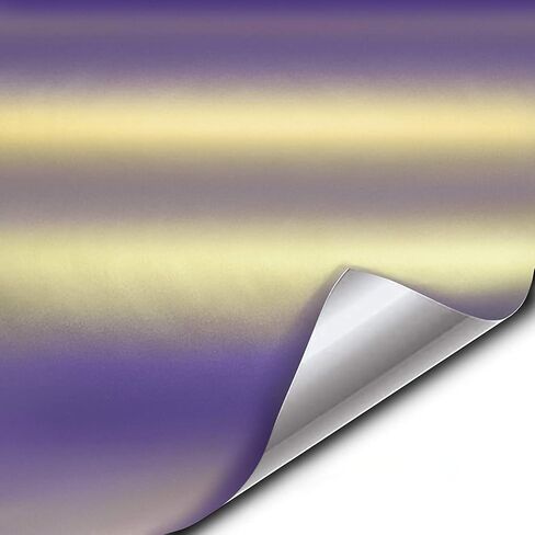 VViViD+ Satin Galaxy Purple Blue Vinyl Car Wrap (1tft x 5ft) in Saudi Arabia