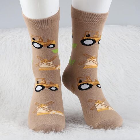MBMSO 2 Pairs Farming Socks I Still Play with Tractors Socks Funny Farmer Gift Farm Owner Gifts Tractor Lover Gift Socks in Saudi Arabia