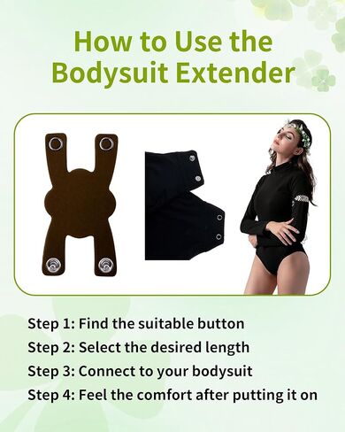 موسع بدلة Lucky Four-Leaf على شكل أربع أوراق - امتداد ناعم وقابل للتمدد لتوفير الراحة والطول الإضافي in Kuwait