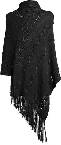 DEMDACO رقبة متدلية مزخرفة باللون الأسود مقاس واحد يناسب معظم شال المعطف المصنوع من قماش الأكريليك in Kuwait