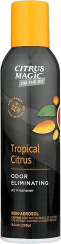 Citrus Magic On The Go Odor Eliminating Air Freshener Spray for Auto, Tropical Citrus, 8-Ounce, Pack of 2 in Kuwait